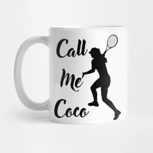 call me coco champion hilarious tennis meme Mug